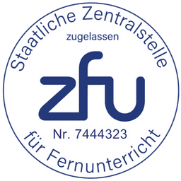 ZFU Zertifikat mit Nr. 7444323