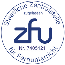 ZFU Zertifikat mit Nr. 7405121