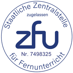 ZFU Zertifikat mit Nr. 7498325