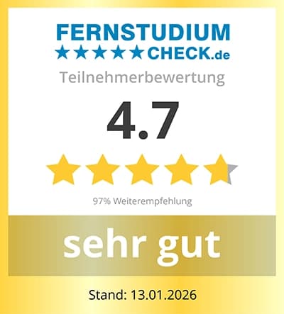 Bewertung der Fernakademie für Gesundheitsberufe auf FernstudiumCheck mit der Note Sehr gut