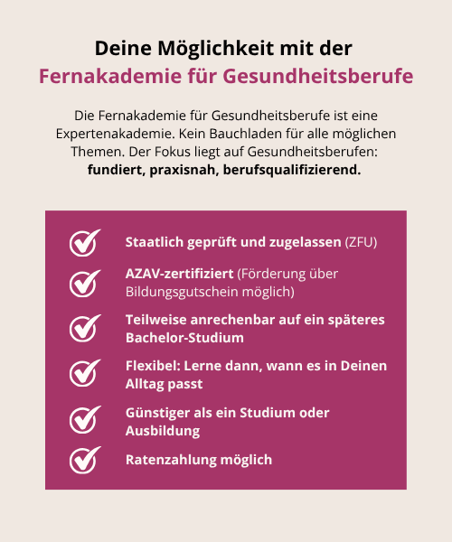 Vorteile der FEG und der Gesundheitsberufe