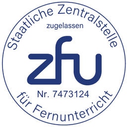 ZFU Zertifikat mit Nr. 7473124