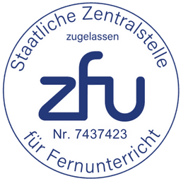ZFU Zertifikat mit Nr. 7437423